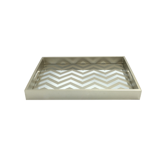 Rect Tray 89 287 Silver