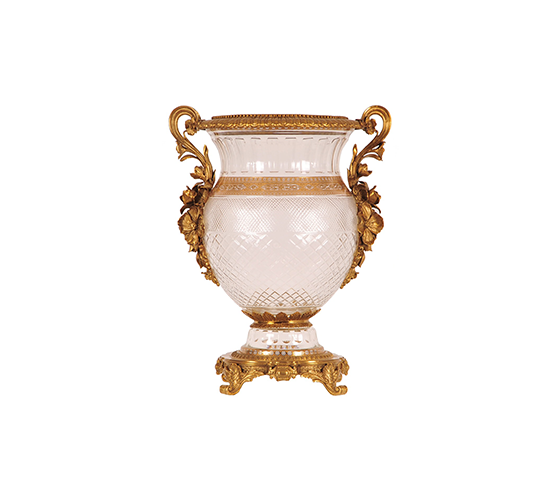 GLass Vase Brass 91 279 47x36x60cm