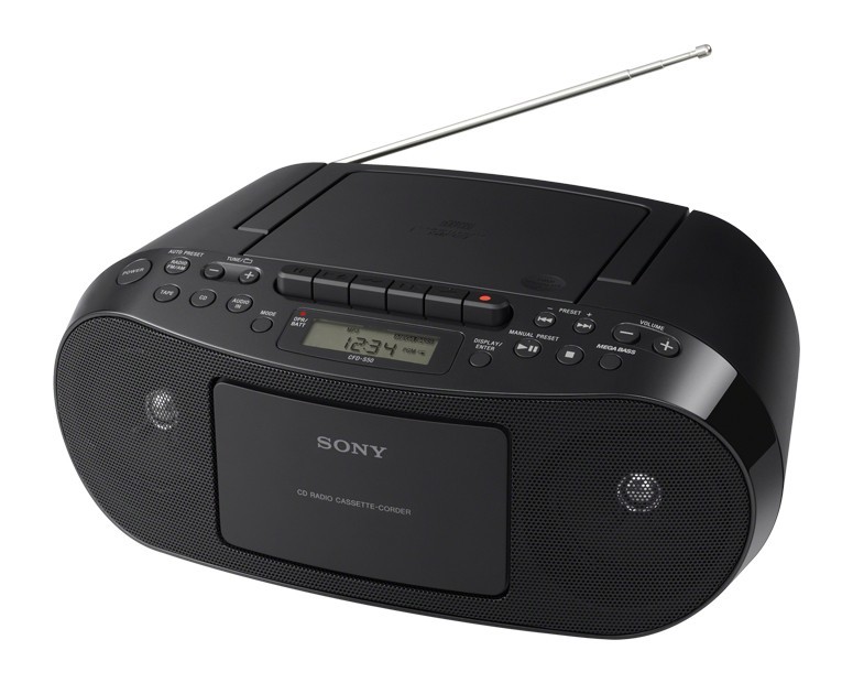 Sony Radio Cassette & CD Player in Black color CFD-S50  Rich