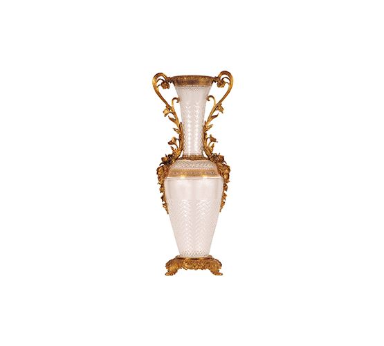 Glass Vase Brass 91 278 37x27x91cm