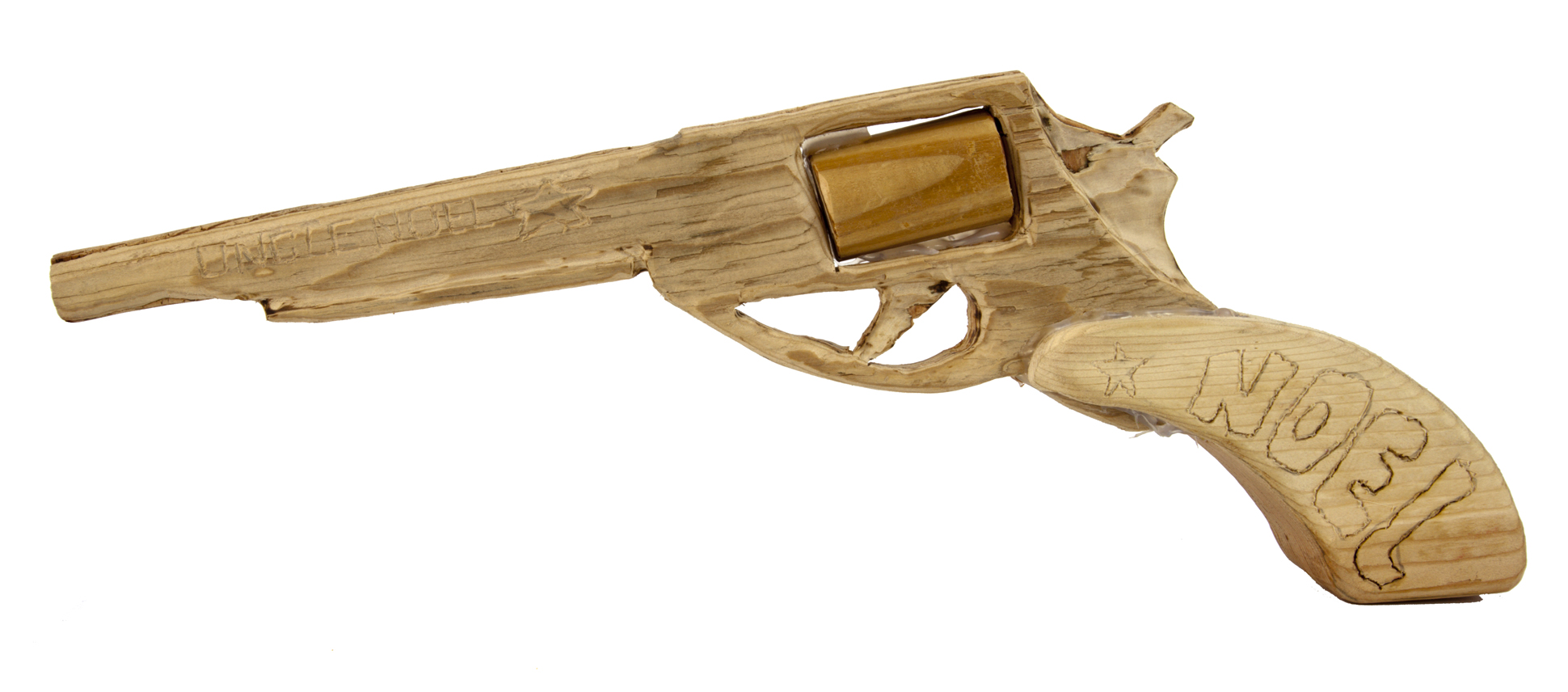 Wooden gun decoration